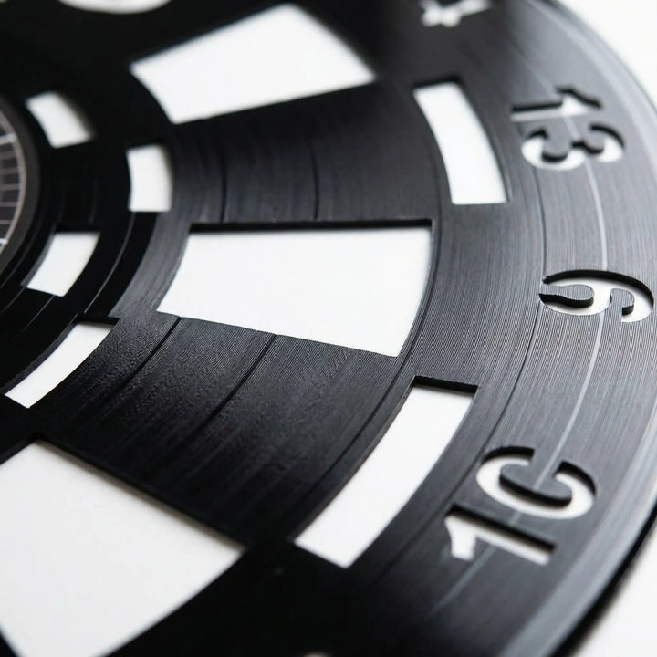 Round dartboard wall clock, a fun home accent for game rooms. Features silent movement and eye-catching sports decor.