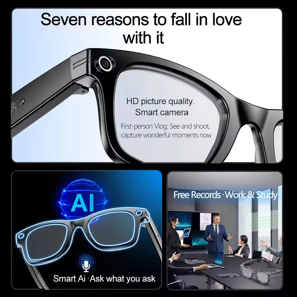 Translation smart sunglasses. Real-time language translation eyewear for travel & outdoor use.