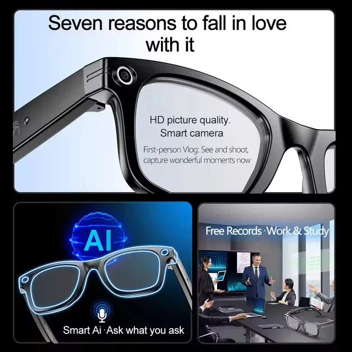 Translation smart sunglasses. Real-time language translation eyewear for travel & outdoor use.