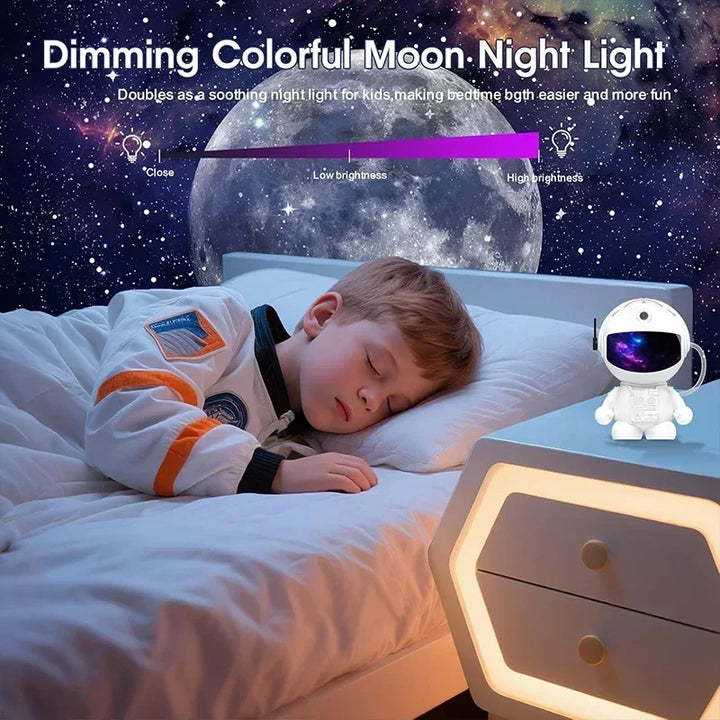 Tavvitaimp18 galaxy & star projector with 12 films, creating stunning cosmic room decor & a relaxing night light.
