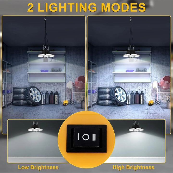 Heavy-duty 20V portable LED floodlight for job site & outdoor activities. Cordless work light for any emergency.