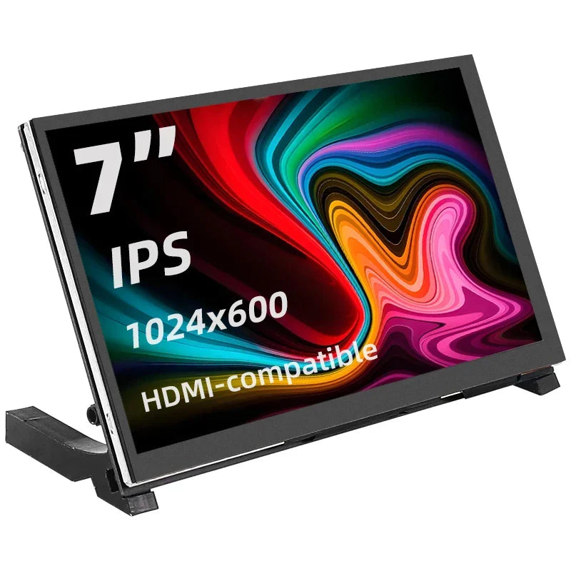 Tavvitaimp18 7-inch touchscreen monitor for Raspberry Pi. Compact mini display, perfect for DIY projects & coding.