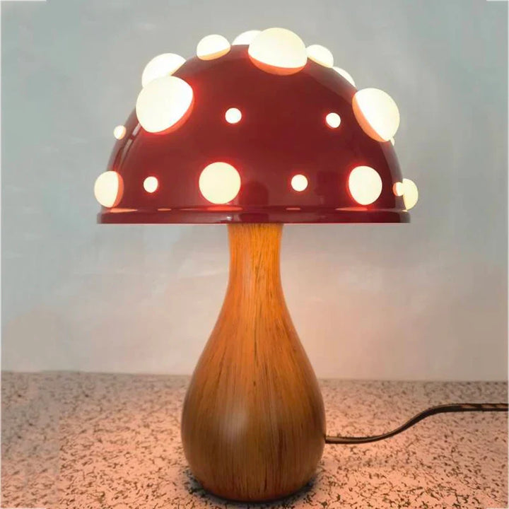 Relaxing mushroom accent lamp, USB powered, bringing a serene, ambient light to your space.