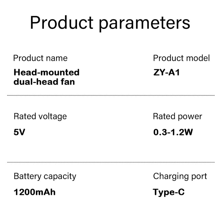 White portable desk fan, compact 3-speed design for daily cooling and comfort.