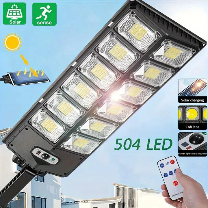Tavvitaimp18 LED security light with smart motion sensor for outdoor pathway & garden illumination. Includes remote control.