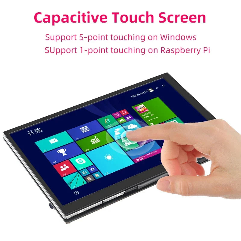 Extend your laptop screen with this portable 7-inch touchscreen monitor. Boost productivity with an extra IPS display.