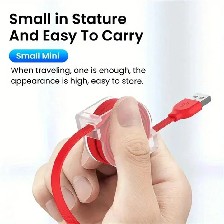 Universal fast charging cable, a 3-in-1 phone accessory compatible with most smartphones & tablets.