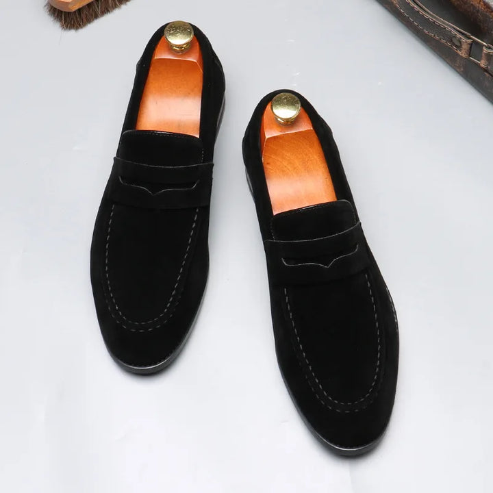 Brown Tuscany men's loafers. Comfortable dress shoes, perfect for versatile everyday fashion.