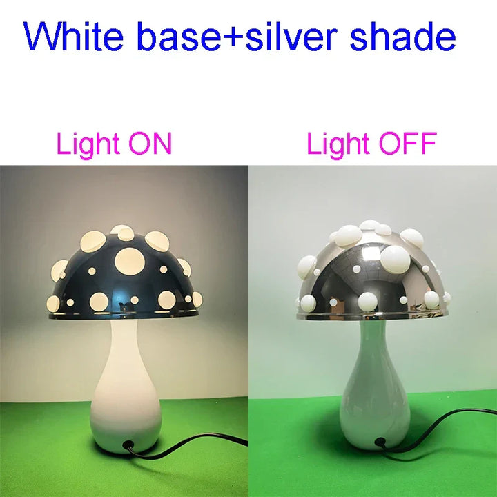 Portable USB mushroom lamp, perfect for desk, nursery, or creating cozy, ambient home lighting.