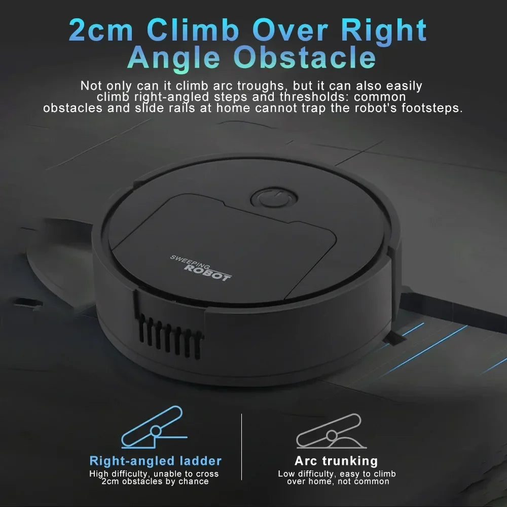 Effortless Tavvitaimp18 smart robotic vacuum & mop cleaner, designed for hardwood, tile, and carpet.