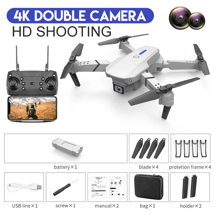 Beginner-friendly RC drone with stable flight & HD camera. Easy aerial photography for all skill levels. Unisex design.