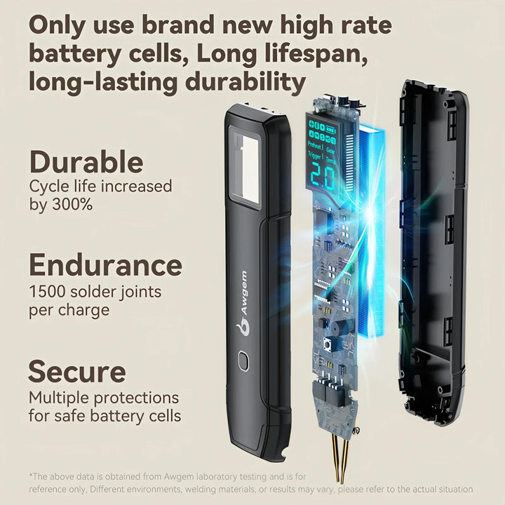 Handheld spot welder for efficient 18650 battery connections, a versatile power tool for DIY projects.