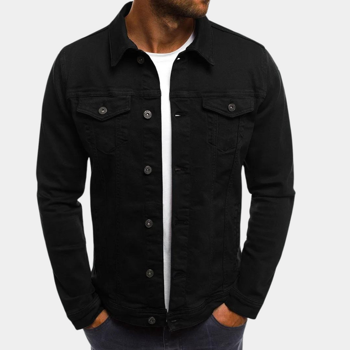 Classic men's button-down shirt, perfect for versatile wear, from formal occasions to casual outings.