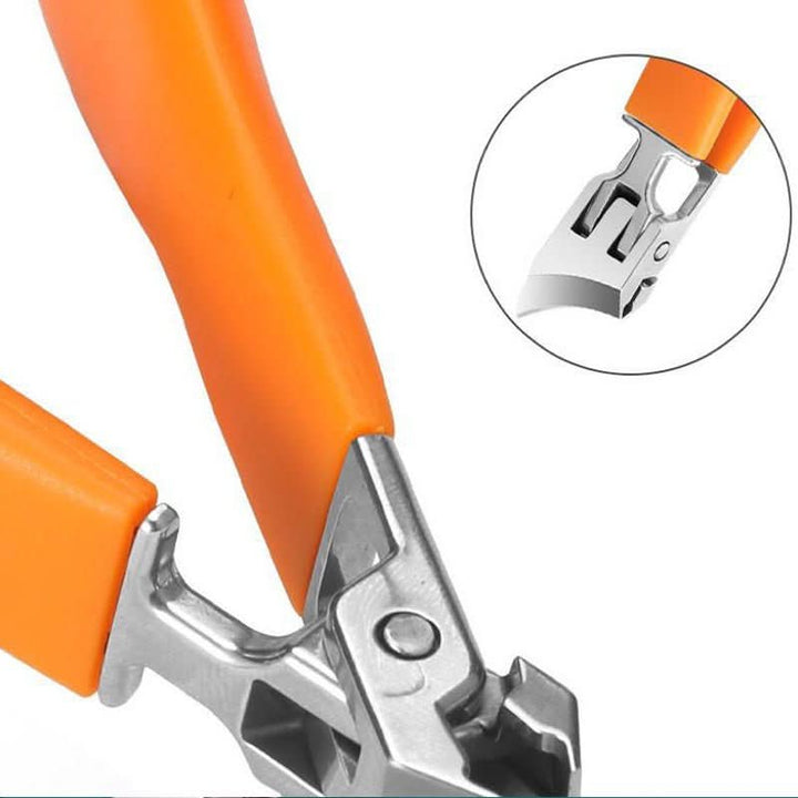 Precision stainless steel fingernail & toenail clipper, perfect for thick ingrown nails. Unisex grooming.