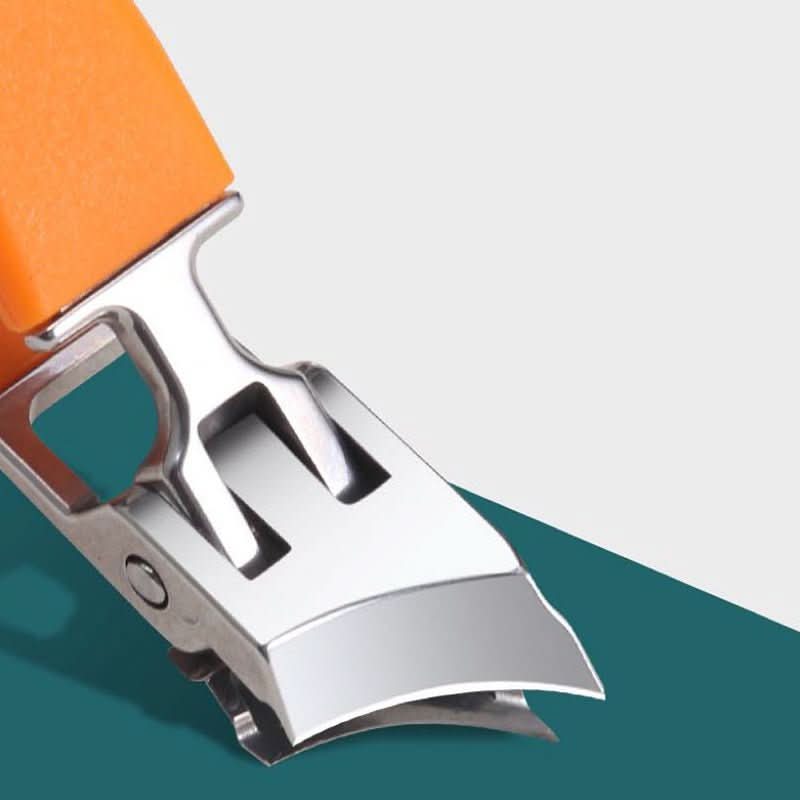 Professional unisex nail clipper with splash guard, designed for thick & ingrown nails. Stainless steel precision.