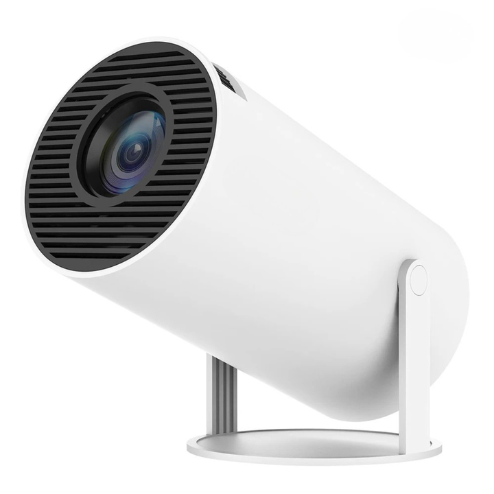 Take your entertainment anywhere: portable projector with WiFi 6 & Bluetooth for travel.