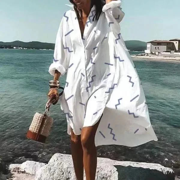 Women's Long Sleeve Beach Cover-Up Top