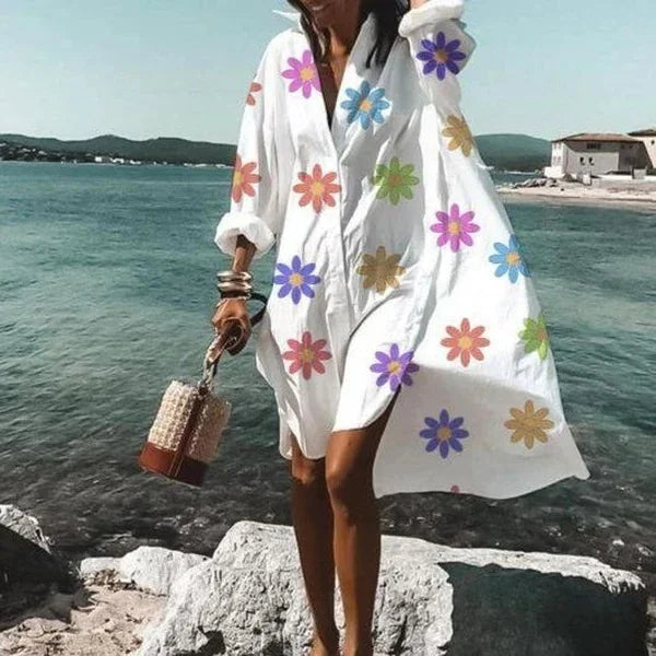 Women's Long Sleeve Beach Cover-Up Top