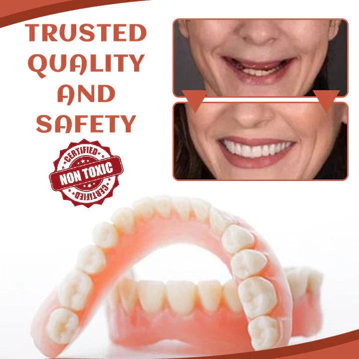 Adjustable Silicone Denture Set for a Natural Smile - Lexians
