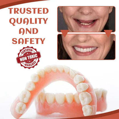 Adjustable Silicone Denture Set for a Natural Smile - Lexians