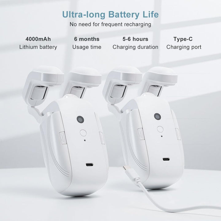 "Automatic curtain opener with bluetooth remote, sleek design, for modern home automation and effortless control."