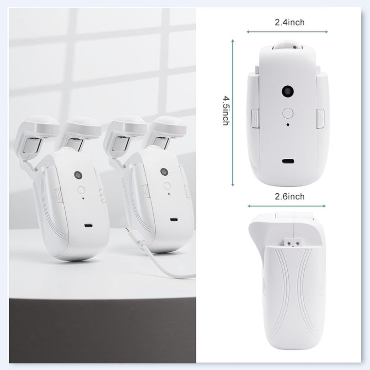 "Automatic curtain opener with bluetooth remote, sleek design, for modern home automation and effortless control."
