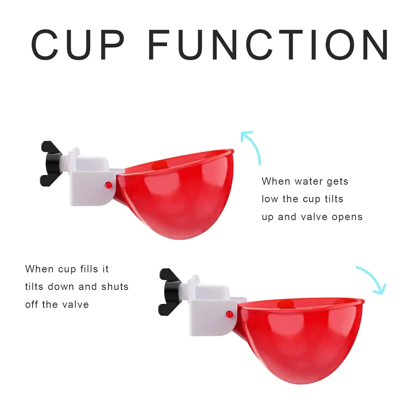 Automatic Poultry Waterer Cups Set for Chickens and Ducks - Lexians