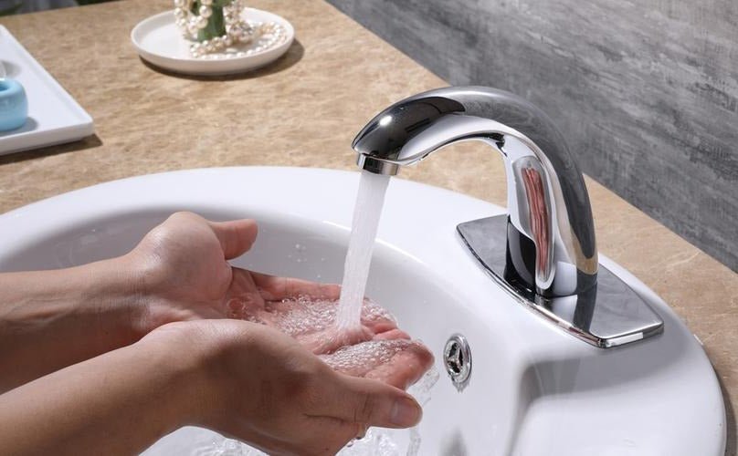 Automatic Touch - Free Sensor Bathroom Faucet for Germ - Free Use - Lexians