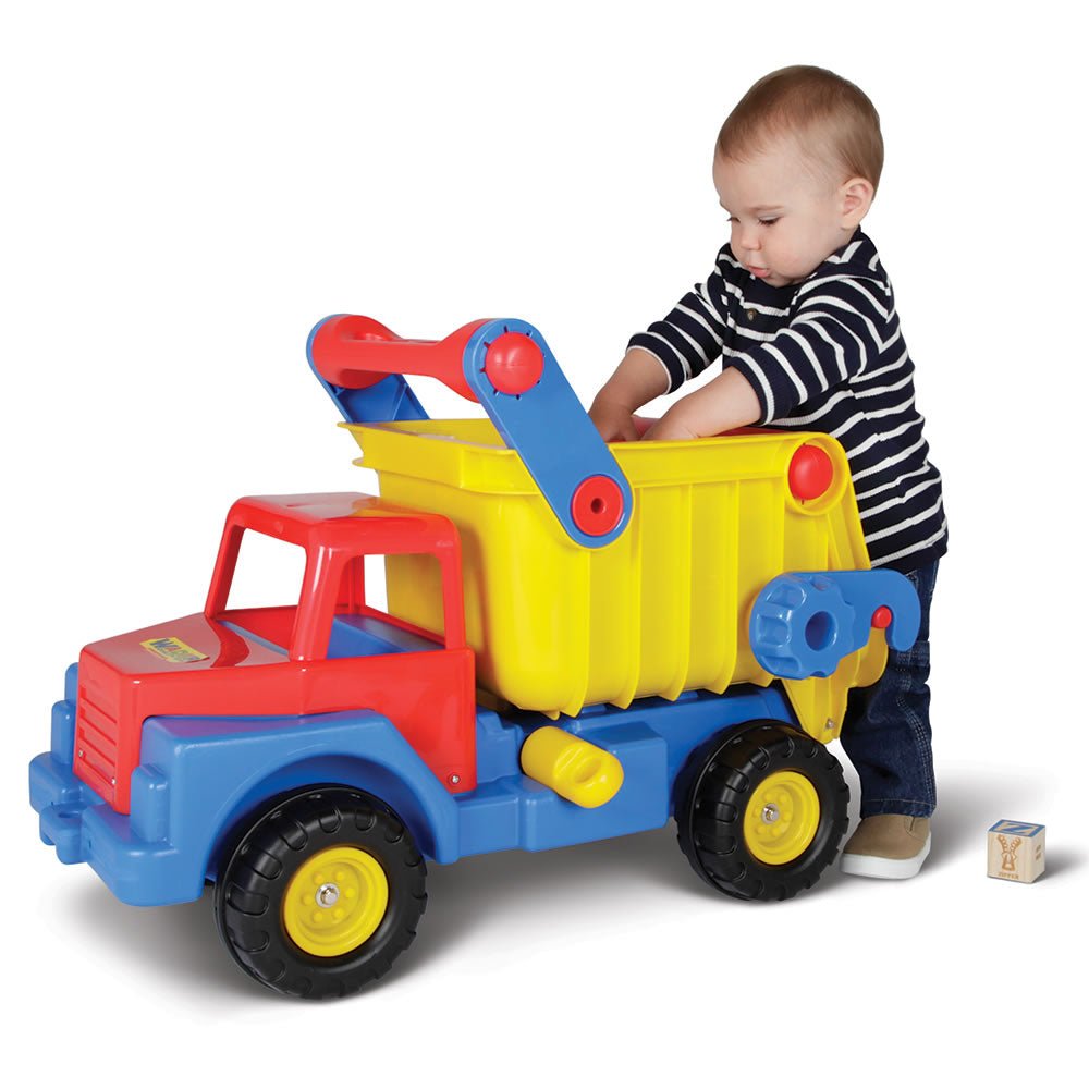 Award Winning Children's Dump Truck Toy with Steel Axles - Lexians