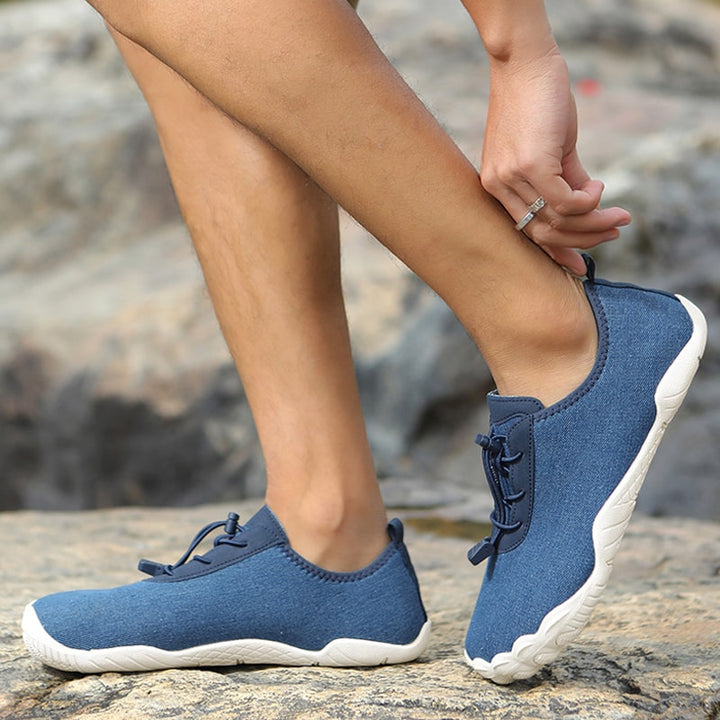 Unisex outdoor non-slip barefoot shoes, versatile for hiking, running, water sports.