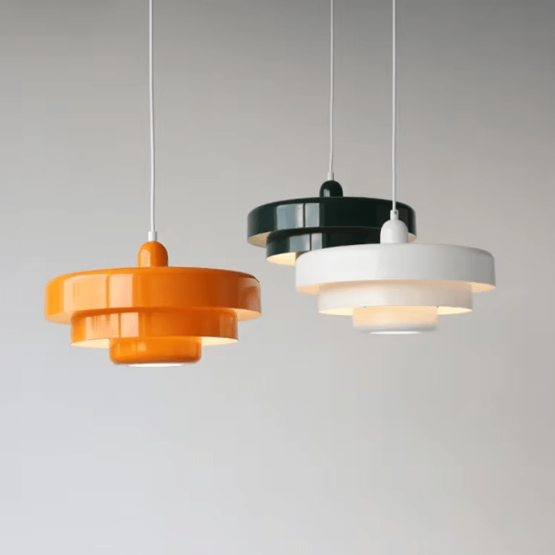 Bauhaus Metal LED Pendant Light - Bold and Vibrant Design - Lexians