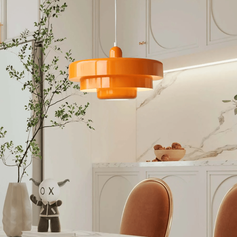 Bauhaus Metal LED Pendant Light - Bold and Vibrant Design - Lexians