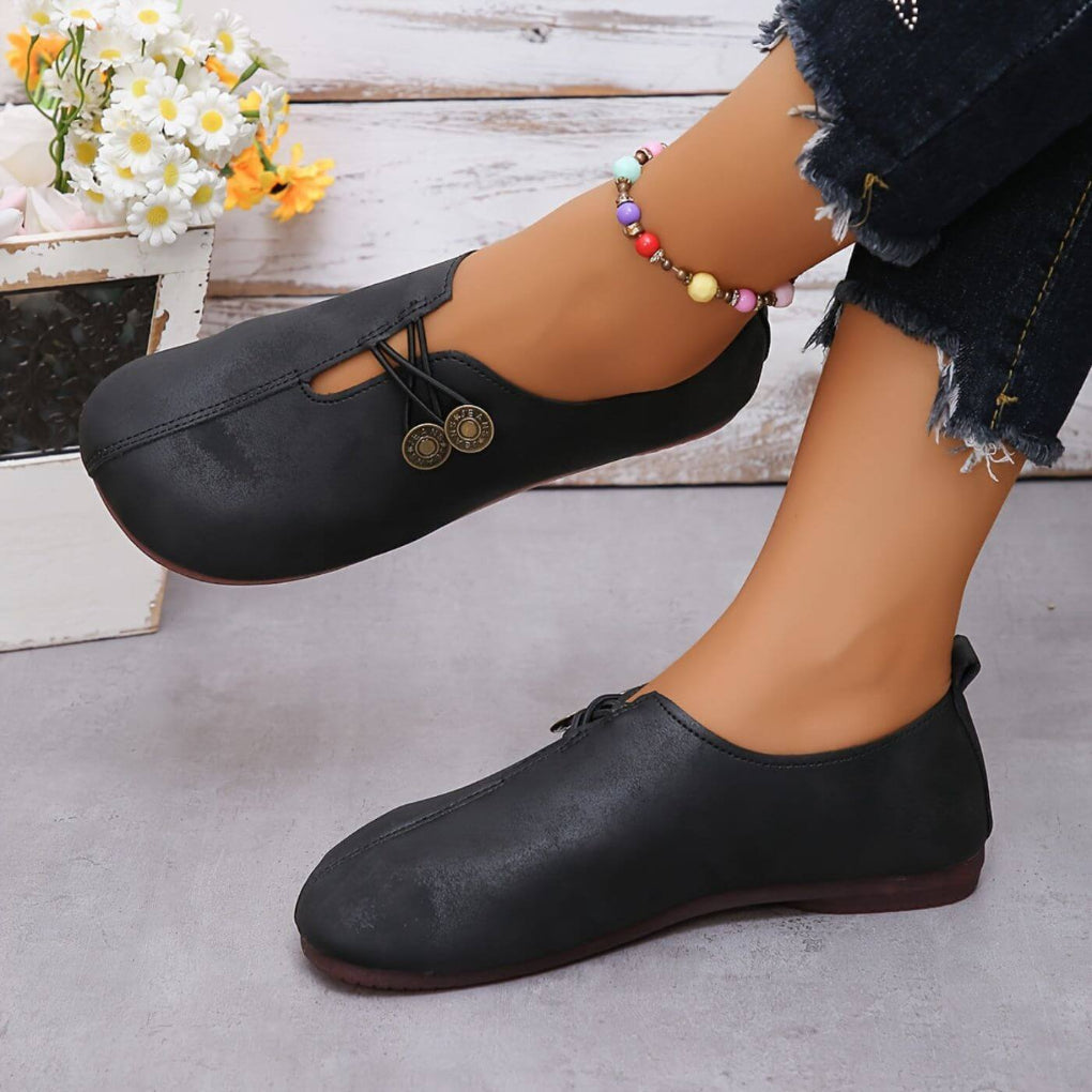 Navy women's walking shoes, providing orthopedic comfort and essential daily support for active feet.
