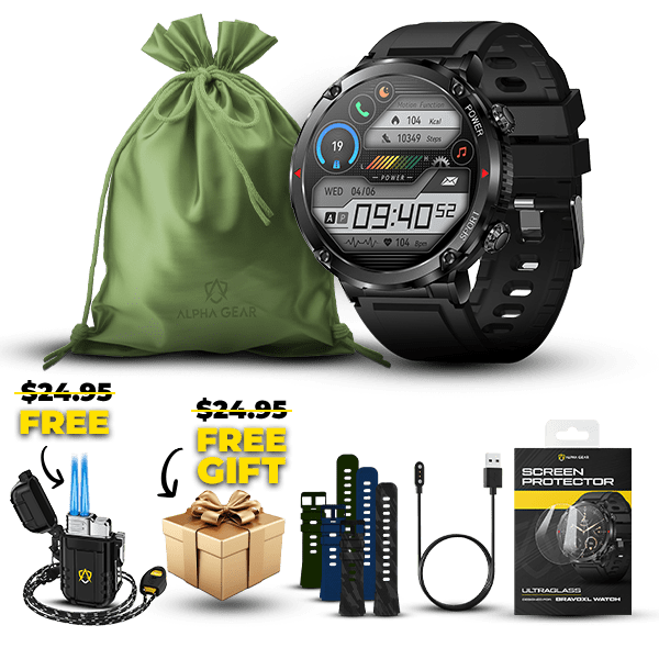 Bravo XL Men's Smart Watch with Large Screen & Fitness Tracking - Lexians