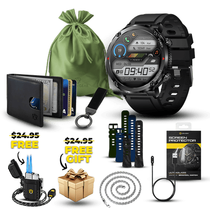 Bravo XL Men's Smart Watch with Large Screen & Fitness Tracking - Lexians