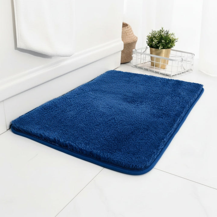 Durable & absorbent bath mat, ultra-soft plush bathroom rug. Essential non-slip home decor for safety.