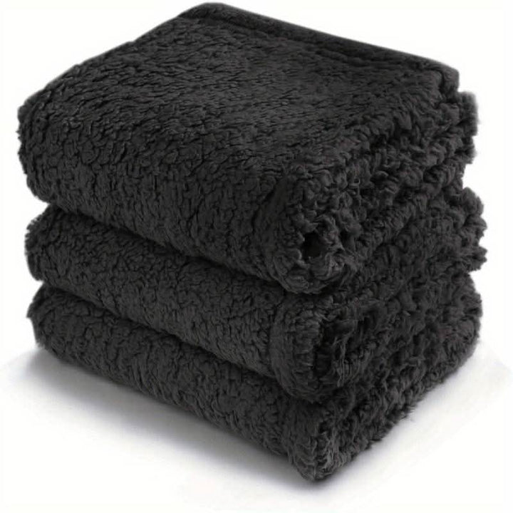 Warm fleece pet blanket, excellent for dog & cat comfort. Soft, plush animal supplies for any pet bed.
