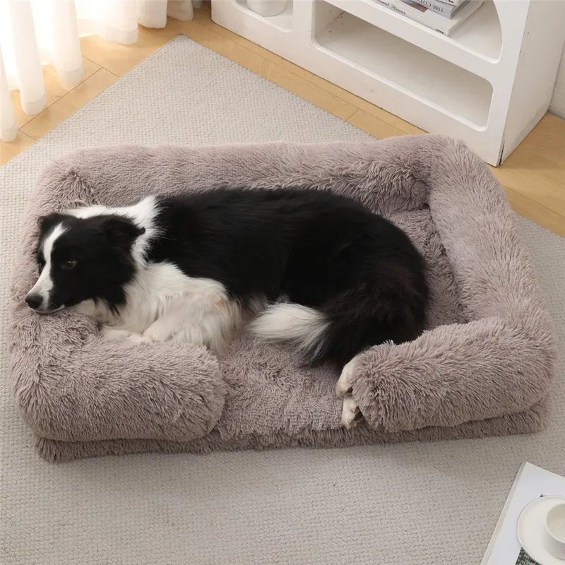 Calming Dog Bed Sofa with Plush Comfort for Pets - Lexians