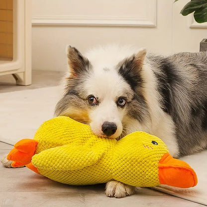 Calming Durable Duck Toy for Dogs - Yellow Enrichment Play - Lexians