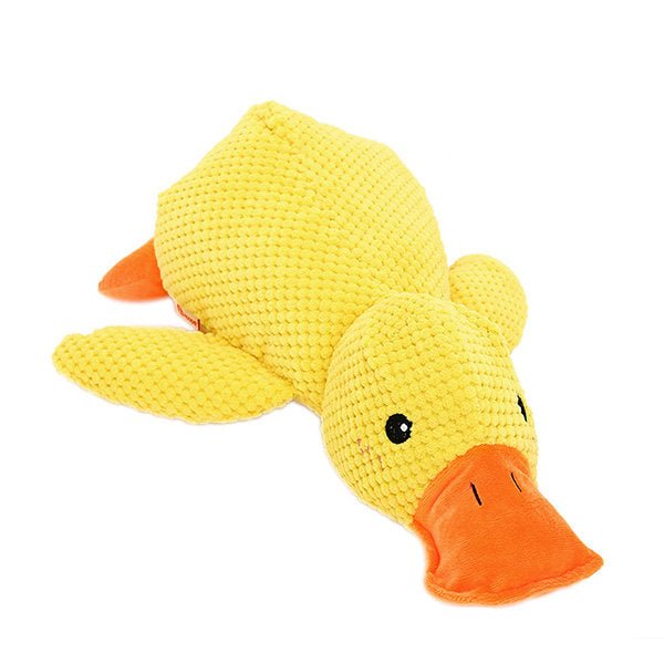 Calming Durable Duck Toy for Dogs - Yellow Enrichment Play - Lexians