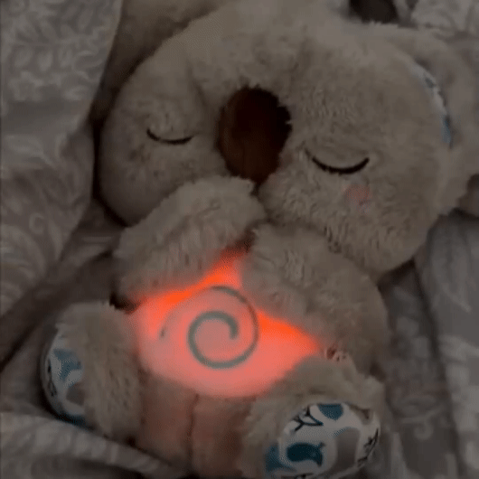 Huggable rabbit plush toy with gentle light, a soothing relaxation aid & comfort companion for bedtime.