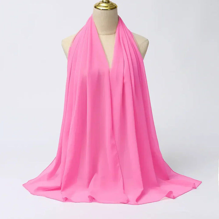 Chiffon hijab for women. Elegant & lightweight scarf, perfect head covering for all-season styling.