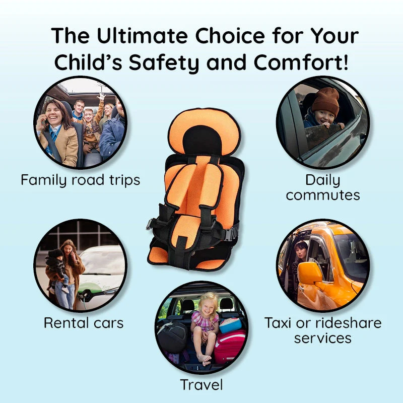 Adjustable booster car seat for children, providing safety and support for all ages.