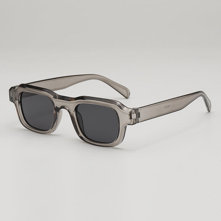 Lightweight men's square UV protection sunglasses, timeless design