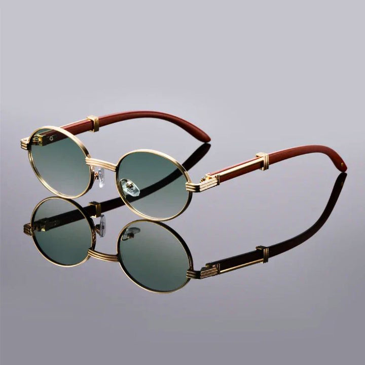 Unisex round sunglasses featuring UV400 lenses, ideal for stylish eyewear and sun protection.