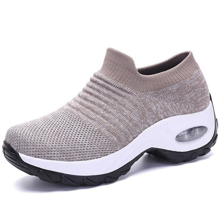 Women's supportive shoes offering foot pain relief and all-day comfort.