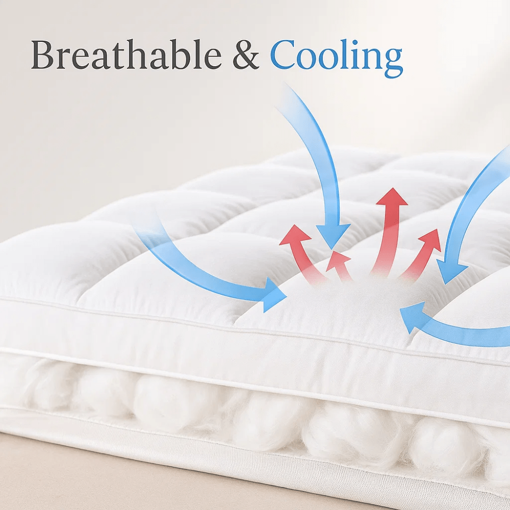 CloudLift™ Cooling Mattress Topper for Comfort - Lexians