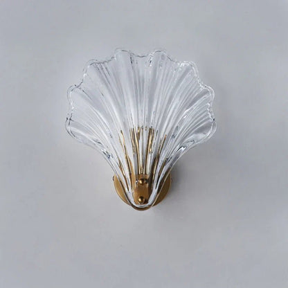 Coastal Shell Wall Sconce – Elegant Glass Wall Light - Lexians