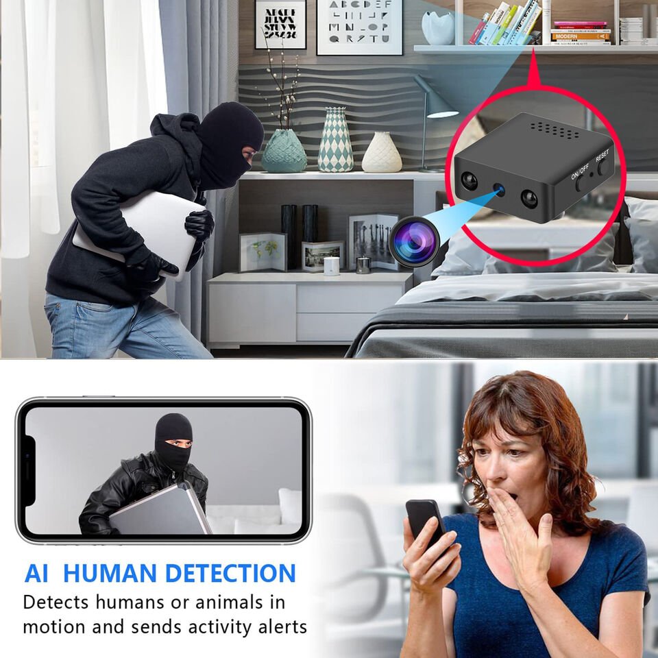 Compact Micro HD WiFi Camera with Audio and Night Vision - Lexians