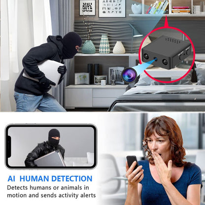 Compact Micro HD WiFi Camera with Audio and Night Vision - Lexians